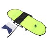 Diving Float Fluorescent Green Inflation Signal Buoy with Flag for