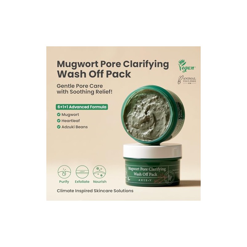 AXIS-Y - Mugwort Pore Clarifying Wash Off Pack - Mascarilla