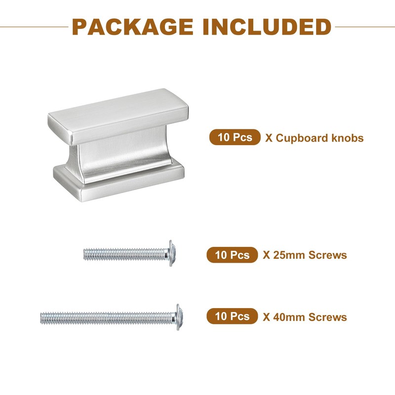 sourcing map 10 Pack Cabinet Knobs, Single Hole Cabinet Handles