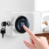 AKOLAFE 2 Pack Thermostat Cover with Lock, Acrylic Decorative Thermostat