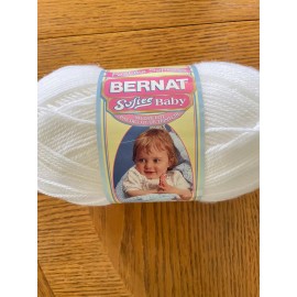 Bernat Softee Baby Marl - DK Weight Acrylic yarn clr Baby White