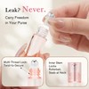 PrettyCare 6 pcs, 5 ml Pink Roller Bottles For Essential