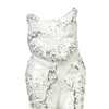 Relaxdays Door Stop Cat Cast Iron Door Stop for Floor,