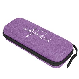 Funda para Estetoscopio, Estuche para Estetoscopio, Bolsa de Almacenamiento de Estetoscopio de Choque Simple, Caja Organizadora de Estetoscopio Portátil EVA (Púrpura)