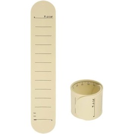 1pc Wearable Nurse Notepad Wristbands,Silicone Reminder Bracelet Write On Memo,Writable Dry Erase Slap Sticky Notes Ruler,Gifts for Nurse Teacher Planners,Notebooks and Writing Pads (Beige)