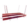 Rogar Hammered Copper Rectangular Pot Rack with Centerbar
