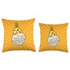 Parrot Poop On Your Enemies I Lutino Cockatiel Throw Pillow
