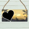 Days Until Turkey Holiday Countdown Plaque - MDF Wooden Hanging