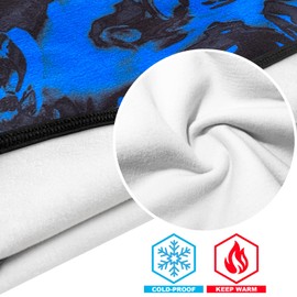 Eikuni Balaclava Face Mask Men Women for Winter Cold Weather Ski Cycling Ski Hunting (Black Blue)