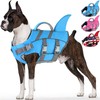 Dogcheer Dog Harness-Style Life Jacket Shark, Reflective Dog Life Vest