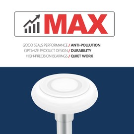 XiKe 2" Nylon Garage Door Roller 4" Stem, MAX Quiet, Durable and Waterproof Types, Using 6200-2RS Precision Bearings -12 Pcs.