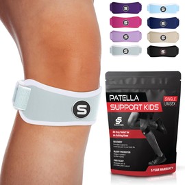 Sleeve Stars Swedish Brand Patellar Tendon Support Strap for Women & Men Effective Osgood Schlatter Knee Brace Youth & Kids Knee Brace with 3 Adjustable Length fits 7"-15" (Single/Mint Green/Kids)