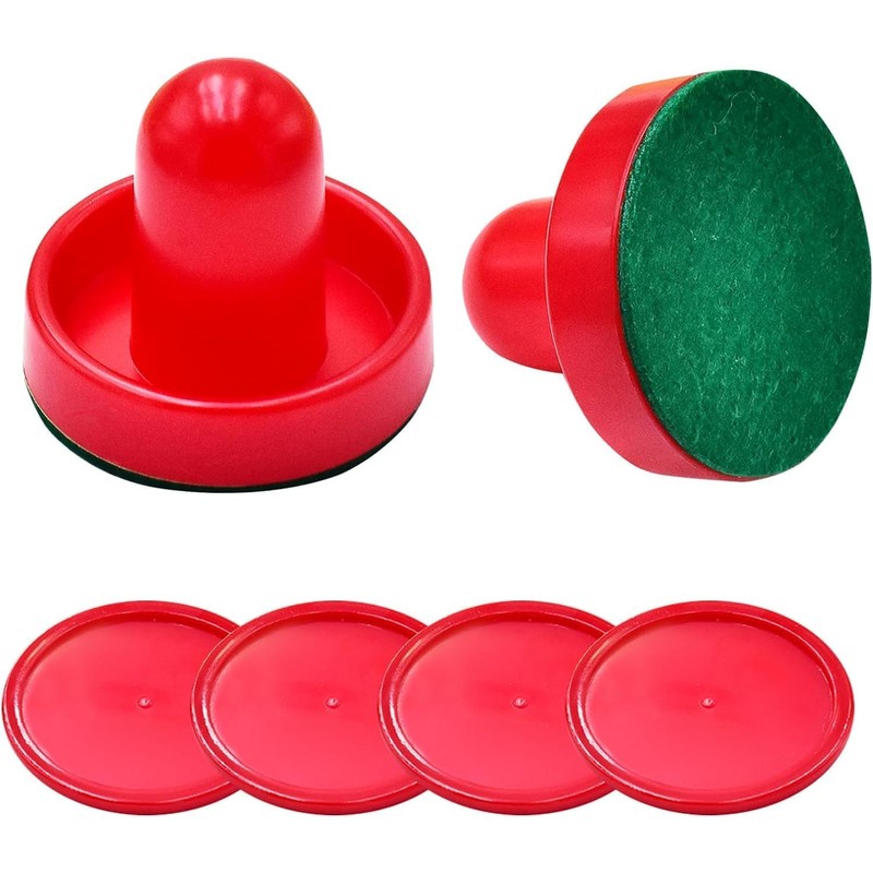 EVERMARKET 1 Set Mini Air Hockey Pushers & Pucks -
