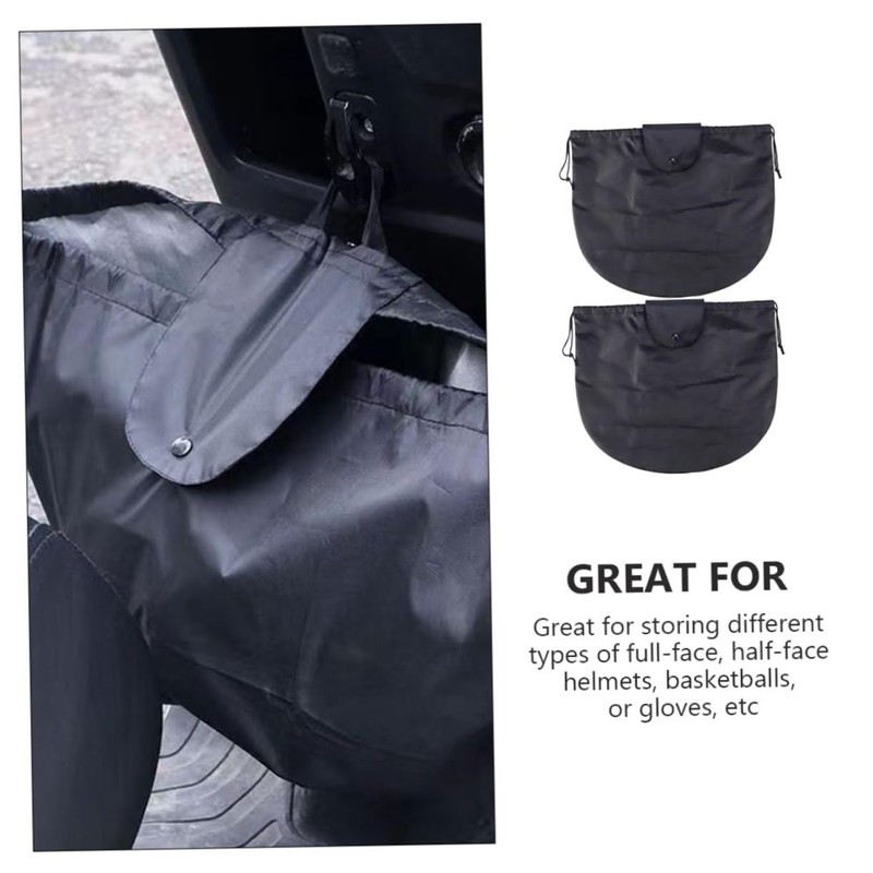 iplusmile 2pcs Drawstring Helmet Bags Motorcycle Helmet Pouches for Full-face