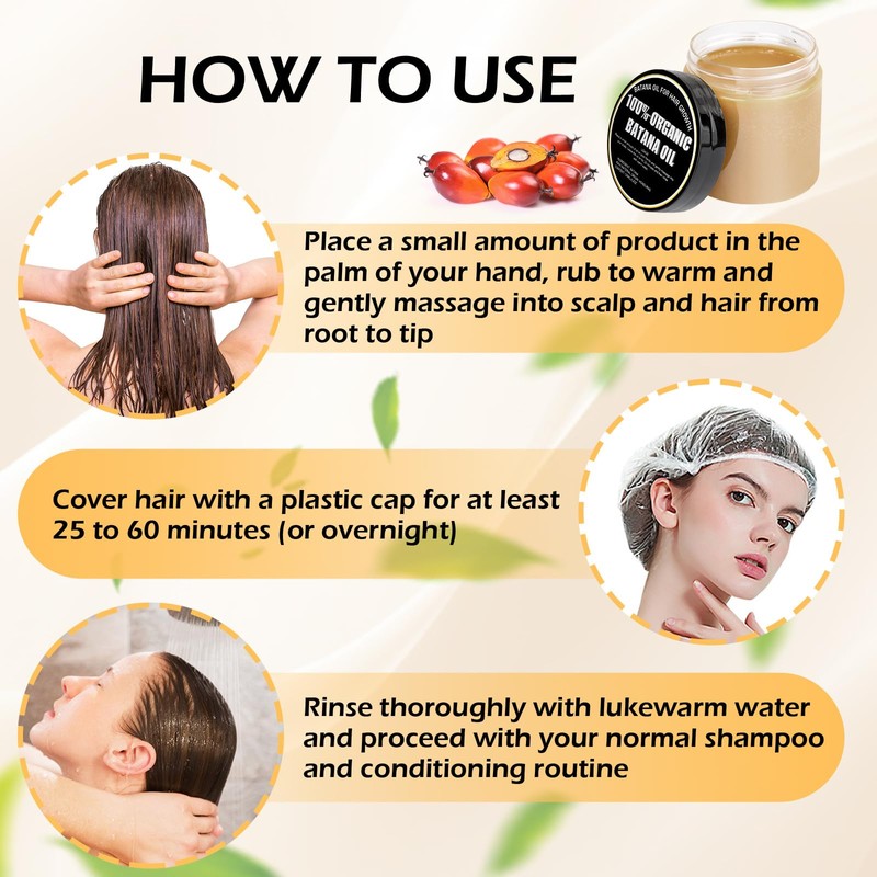 Gzarcwvn Raw Batana Oil Hair Treatment - Nourish and Revitalize