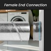 4" Inch Round Spiral Air Duct, 45" Inch Long Duct,