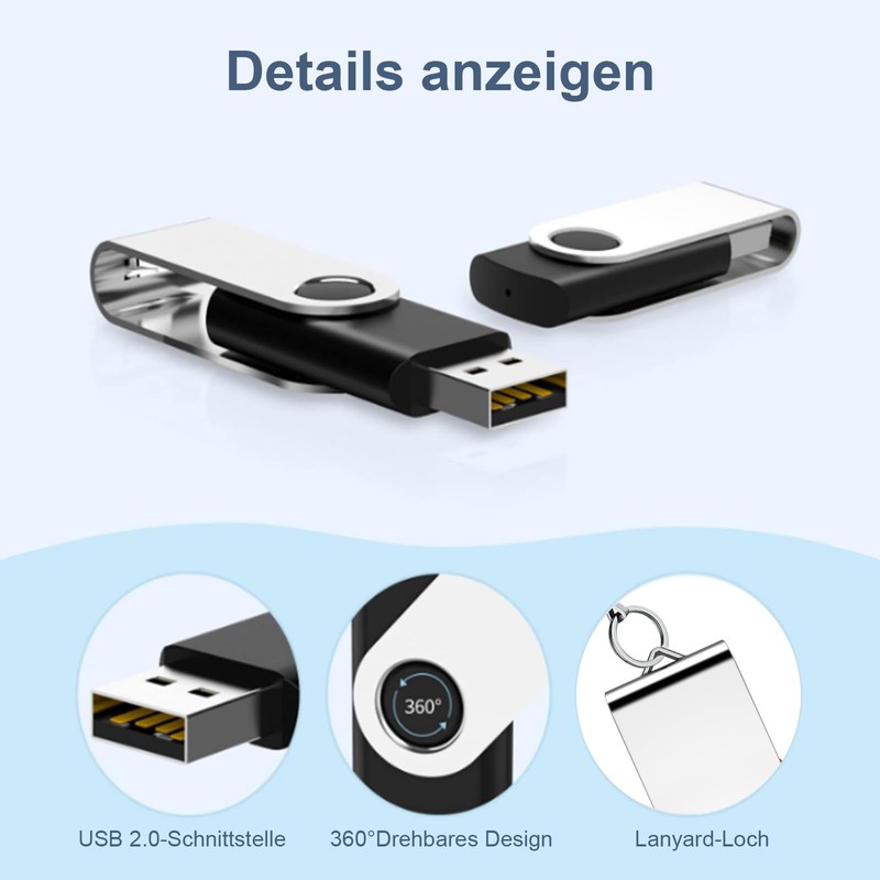 USB Stick 2 GB Pack of 5, SRVR USB Stick