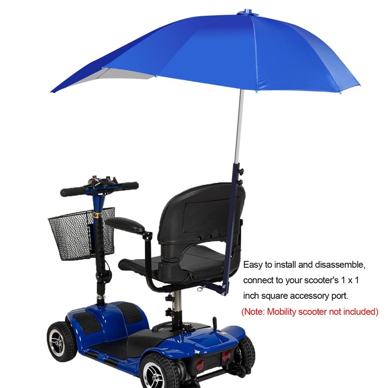 Sun Shade Canopy for Mobility Scooters， Rain Convertible Top Accessory