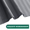 Biscaynebay Fabric Shower Curtain Liner 72" x 72", Dark Grey