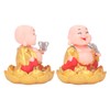 Nodding Smiling Buddha Maitreya Automatic Laughing Car Dashboard Solar Buddha