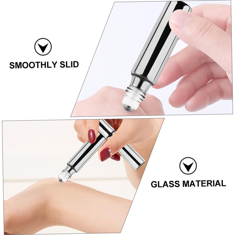 Mikinona Essential Oil Rollerball Bottles 12 Pack Refillable Empty Bottles