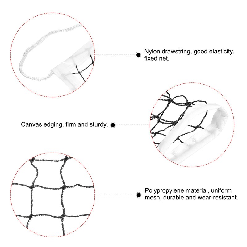 PATIKIL 20x2.5ft Badminton Net, Badminton Court Netting Replacement 0.71x0.71 Mesh