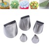 Tabiger Piping Nozzles Kit, 5pcs Half Row Woven Flower Nozzles