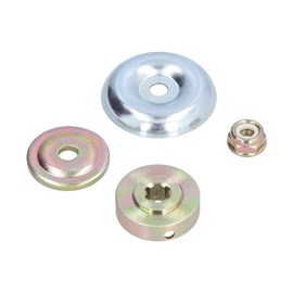 Fdit Grass Trimmer Head Adapter, Lawnmower Blade Adapter Kit- Thrust Plate Guard Washer, Thrust Washer, Rider Plate, Lock Nut String Trimmer Replacement Parts