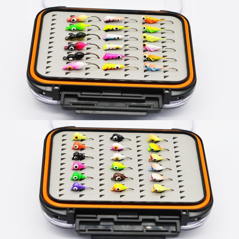 Alichino Ice Fishing Jig Set Ice Fishing Lures for Panfish