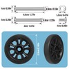 Volein Pack of 4 Suitcase Castors Replacement Wheels 55 x