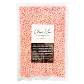 clair Brazilian Wax, Grain Wax, 17.6 oz (500 g), Hard Wax, Nose Hair, Full Body Hair Removal Wax Beans (Rose)