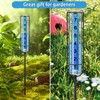 Richene Rain Gauge Upgrade, 7" Freeze-Proof Glass Rain Gauge Outdoor,
