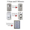 White Two Button Cover Plate - Fits Wayne Dalton Garage