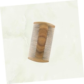 TOVINANNA Natural Sandalwood Scalp Massage Brush for Straight Hair Anti-static Hair Comb Vintage Style Hairdressing Tool