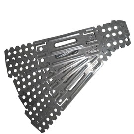 HAFD Drywall Brackets 75mm / 200mm Total Length, Pre-Galvanised Steel for Plasterboard Dry Lining Systems Walls, Pack of 25