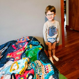 BIG ELEPHANT 10 Packs Baby Girls' and Boys' Potty Training Pants, 100% Cotton Absorbent Training Underwear for Toddler, 9-10Y