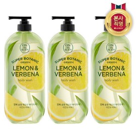On the Body [LG Household &amp; Health Care] On the Body Super Botanic Lemon Mint Body Wash 900G (865ml) x 3 / 온더바디 [LG생활건강] 온더바디 수퍼보타닉 레몬 민트 바디워시 900G (865ml) x 3개