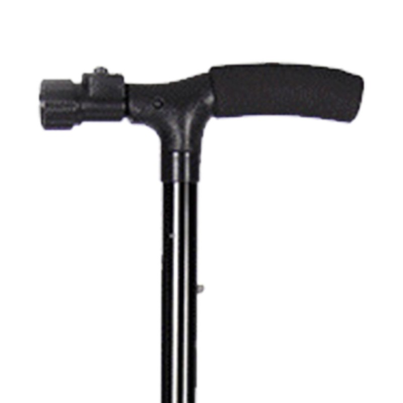 Aluminium Alloy Crutch LED Light Shock Absorption Quad Foot T