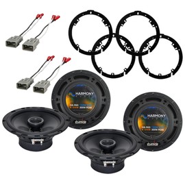 Harmony Audio Bundle Compatible with 2006-2011 Honda Civic (2) HA-R65 6.5" New Factory Speaker Replacement Upgrade Package 300W Speakers with HA-827805 Speakers Adapter Kit