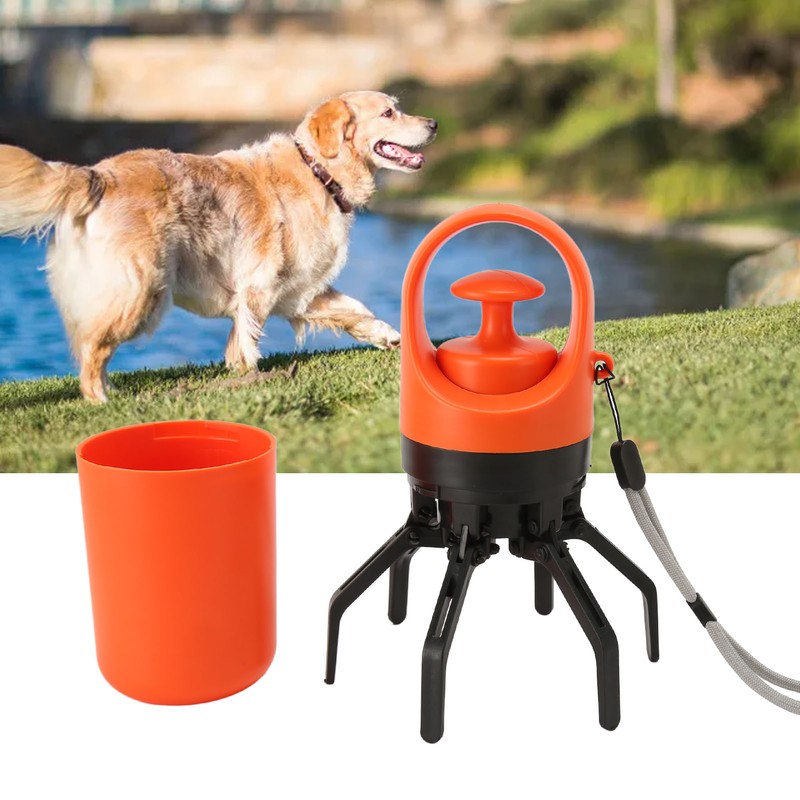 Dog Pooper Scooper Portable Built in Poop Bag Dispenser Efficient
