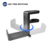Headphone Hook，Under Desk Headphone Holder，PC Gaming Headset Holder，with 360 Degree