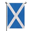 Pretty_jessie Scotland Flag Scottish Garden Flags 12x18 Double-Sided Small Burlap
