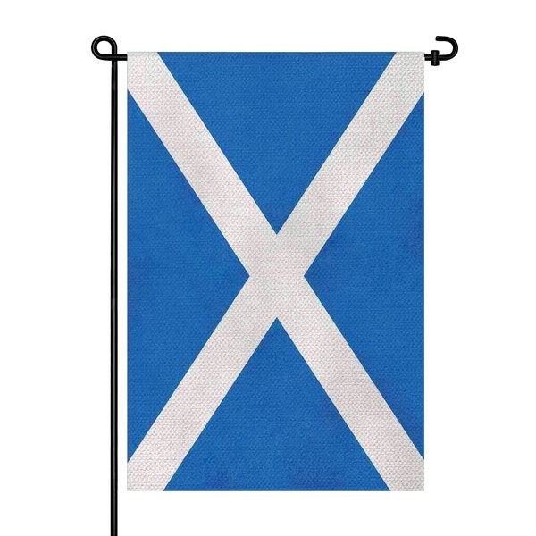 Pretty_jessie Scotland Flag Scottish Garden Flags 12x18 Double-Sided Small Burlap
