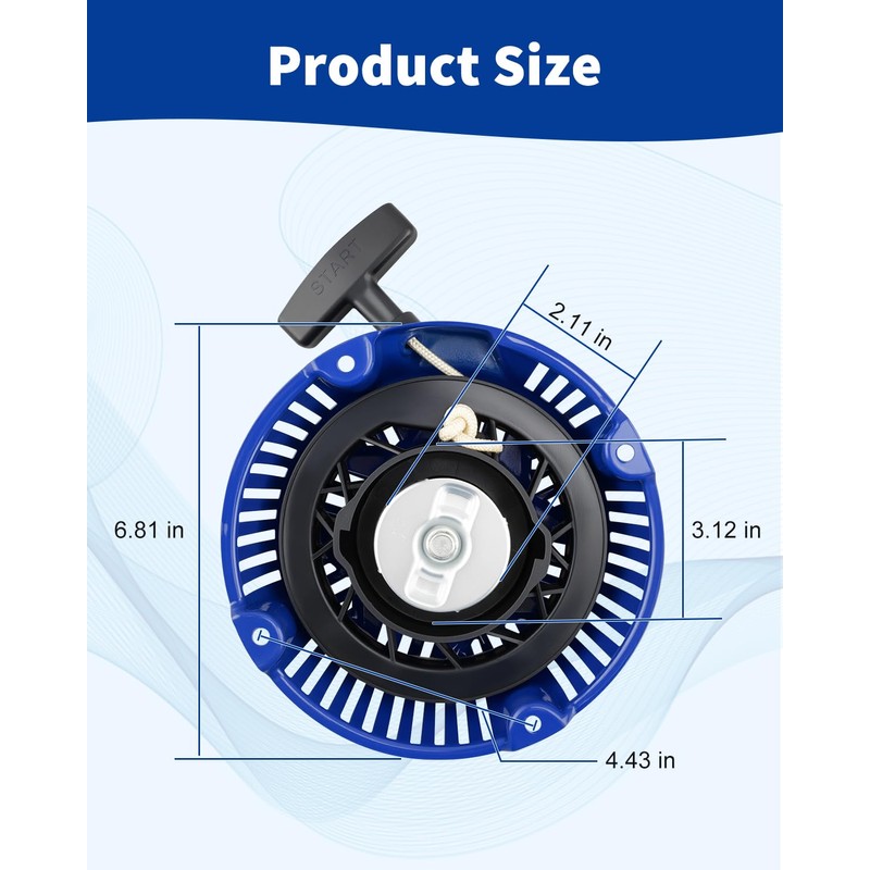 ANODZU Pull Start Recoil Starter Fit for Powerhorse 212cc Engine