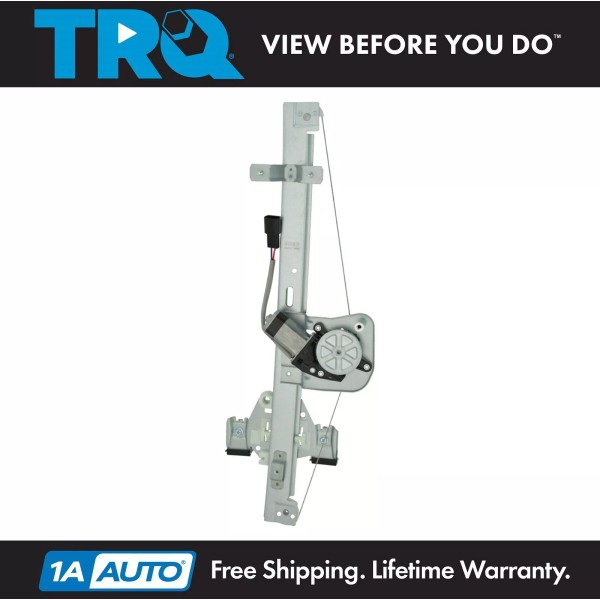 TRQ Power Window Regulator w/ Motor Rear Driver Side LH