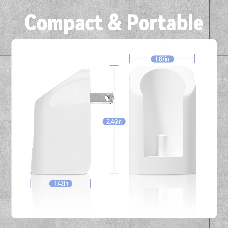 PGENDAR 2 in 1 Wall Charger for Oral-B Electric Toothbrush,