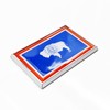 Perdecor Wyoming Flag Sticker Emblem Decal Car Chrome Flags, 2