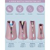 Bliss Travel Bottle Protector Set - 4 Pack Reusable Padded