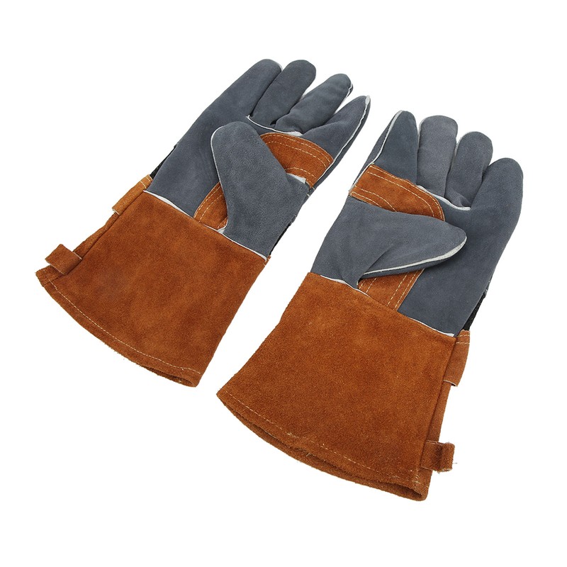 1 Pair Heat Resistant Gloves Separate Fingers Hot Proof Mitts