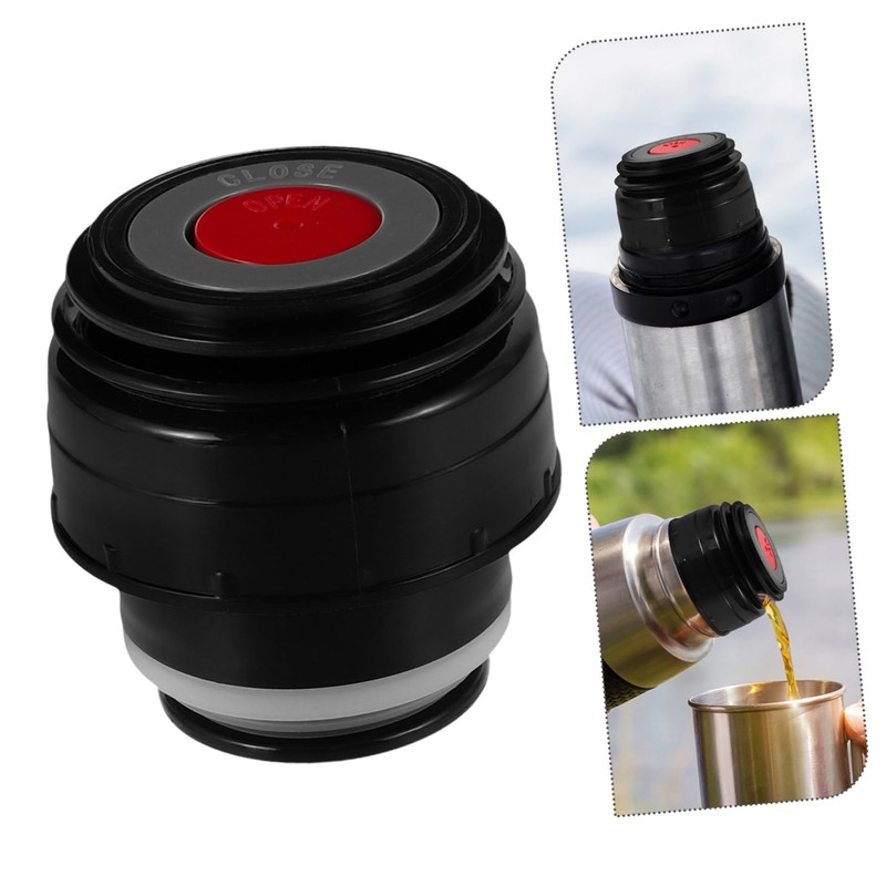 Zerodeko 2pcs Vacuum Flask Stopper Replacement Leak Lid for Insulated